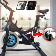 Bicicleta Ergométrica Spinning Profissional Bike Fitness Academia Roda Inércia 15 kg suporta 150kg