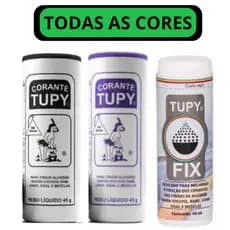 Kit 2 Corantes Tupy Para Tingir Roupas + 1 Fixador