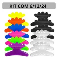 Kit 6, 12 ou 24 Piranhas de Salão Para Cabelos Coloridos