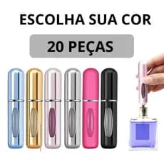Kit 3,  6, 12 Ou 18 Porta Perfume 5ml Recarregável Spray Portátil – Para Bolsa e Viagem