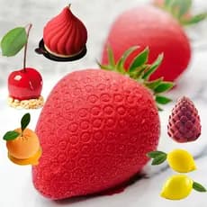 Maçã Morango Pêra Limão Manga Laranja Banana Frutas Molde De Bolo De Silicone Sobremesa Bakeware Pastelaria Moldes De Co