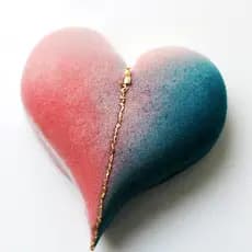 Mousse francesa canto afiado amor coração mousse bolo molde de Silicone 20cm diamante coração gota de água cozimento bol