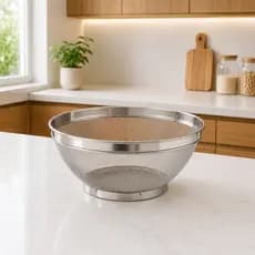 Escorredor Inox Multiuso Cozinha Arroz Massa Frutas 21, 25 ou 28cm