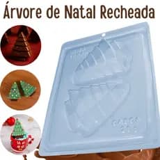 Forma Árvore de Natal para Chocolate – Molde 3 Partes Acetato + Silicone BWB