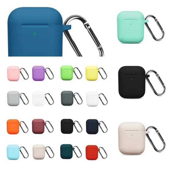 Capa Case Silicone Protetora para fone apple AirPods 1/2