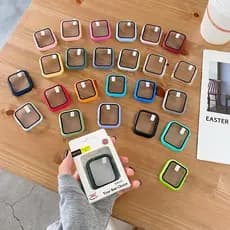 Apple Watch Capa case Bumper C/ Vidro 3d Temperado compatível smartwatch mesmo tanmanha 38/40/42/44