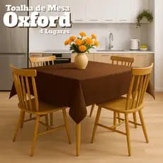Toalha Mesa Quadrada 4 Lugares Tecido Resistente Grosso