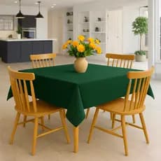 Toalha de Mesa Posta Oxford Retangular Lisa Antimanchas 4 6 8 e 10 Lugares Fácil de Lavar