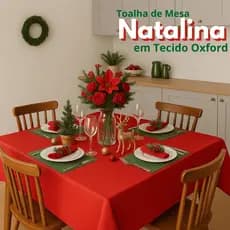 Toalha Mesa Natal Grande 10 Lugares Natalina Festas De Final De Ano