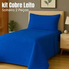 Colcha Solteiro Lisa Cobre Leito Matelado Cama Posta Box Decoração Quarto Organizado
