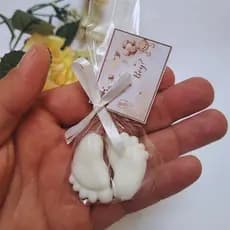 40 Mini Pezinhos Lembrancinhas - Chá de Fralda (20 Pares) Sabonetes Perfumados