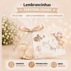 60 Mini Pezinhos Lembrancinha - Chá de Bebê ( 30 Pares) Sabonetes Perfumados