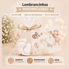 100 Mini Pezinhos Lembrancinhas - Chá Revelação-chá de bebê - revelacao (50 Pares)