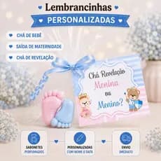 Kit 20 Mini Pezinhos 10 PARES -Lembrancinhas de Saida de Maternidade-Chá de Revelação