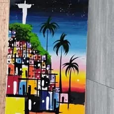 Cuadros Brasileira feita a maos /tamanho 43/74 ,20/40/artes/Pinturas y Artes do Brasil