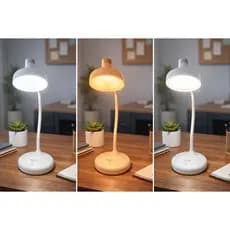 Luminária De Mesa Led Para Escritório Estudo Leitura Moderna com 3 Níveis com Dupla Voltagem