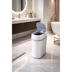 Lixeira Inteligente Com Sensor Automático Moderna Com Pilhas 12 Litros - Escritório/Lavabo/Cozinha