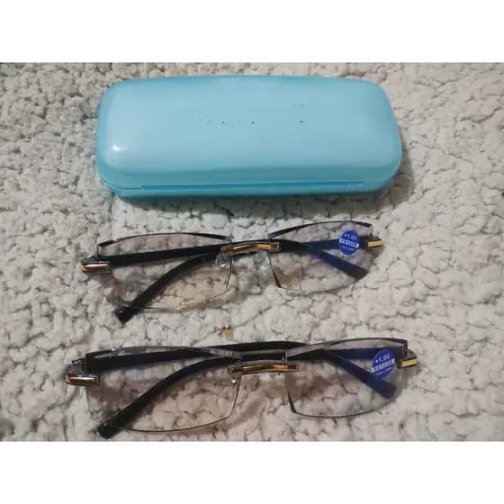 Kit 2 Óculos TR 90 Anti Raio Azul Leitura + Estojo  Anti Raio Azul/ Anti Reflexo / Filtro Azul / Gamer