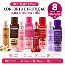 Oferta relampago hoje Kit sabonete intimo feminino e Desodorante Spray intimo Atacado 8 itens