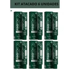 Kit C/6 Pomada massageadora Fisiofort Atacado desodorante dores musculares Apos Treino Bio Instinto 150g