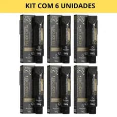 Kit C/06 Pomada massageadora FISIOFORT PREMIUM dores musculares treino Bio instinto tubo 150g