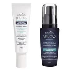 Creme Reparador Reduz Rugas Olheiras e Serum Facial Renova