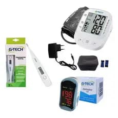 Kit Enfermagem Medidor Pressão + Termômetro + Oxímetro Gtech Kit Enfermagem Gtech