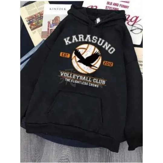 BLUSA DE FRIO MOLETOM CANGURU UNISSEX STREETWEAR KARASUNO HAIKYUU