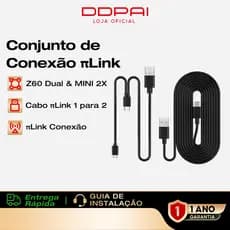 DDPAI Z60 Cabo πLink para Câmera Veicular 3 Canais Z60 Acessório