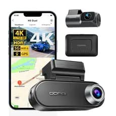 Câmera Veicular DDPAI N5 Dual 4G 2026 Monitoramento Remoto 4K HDR +1080P Visão Noturna 2.0 GPS Wi-Fi 5G APP ADAS