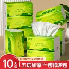 8 pacotes de papel doméstico caixa inteira tecido de polpa de madeira virgem cinco camadas engrossado guardanapos acessí