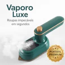 Ferro a Vapor Portátil Vaporo Luxe™ Passa Roupa Rápido Sem Tábua Vaporizador Compacto de Viagem