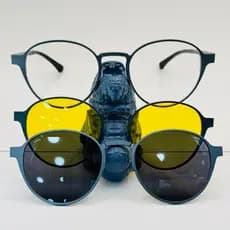 Armaçao de oculos de Aluminio,Clip-On,3em1