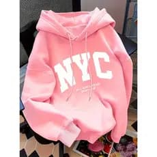 Blusa de Frio  com Capuz NYC Pulôver Elegante Outono/Inverno  Canguru Unissex Lançamento