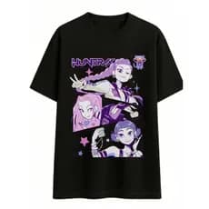 Estilosa Camiseta Unissex Camiseta Casual  Guerreiras Do Kpop Blusa Algodão Filme Lançamento Envio Rápido