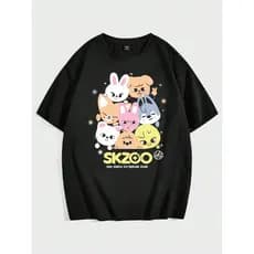 Camiseta 100%Algodão Unissex Stray Kids Vintage Tee Lançamento Alta Qualidade Tamanhos  Envio Rapido Top