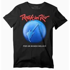 Camiseta 100% Algodão Camisa Store Show Rock in Rio 2024 Blusa Feminina & Masculina Fábrica de Sonhos Rock Show Banda Unissex Moda