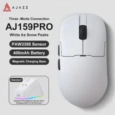 Mouse Bluetooth Sem Fio AJAZZ AJ159PRO Com Doca De Carregamento Magnético RGB , Leve Para Jogos De Baixa Latência , Lapt