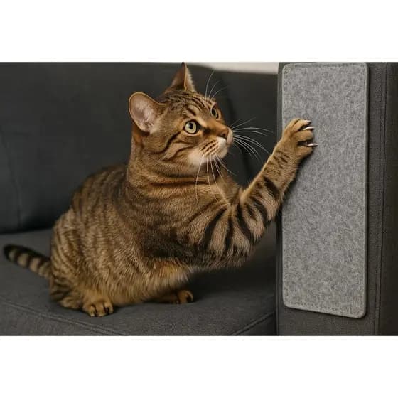 Tapete Arranhador para Gatos 60x40 cm Protetor de Sofá e Cama Box - Alta Qualidade - Auto Colante