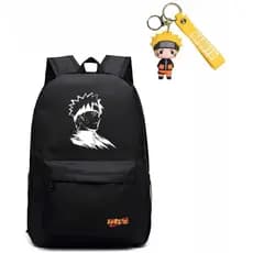 Mochila + Chaveiro Infantil Espaçosa Bolso Porta Garrafinha RK 01