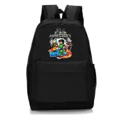 Mochila Escolar Unissex Infantil Desenhos Crianças Bolso Lateral Porta Garrafa RK 01