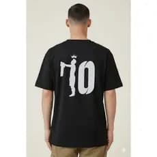 Camisa Camiseta Algodão Messi Estampa Jovem Adulto