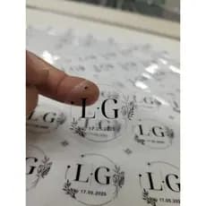 Etiqueta Transparente Personalizado Casamento, Noivos | Adesivo Casamento 50 ou 100 unidades