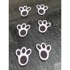 60/120 Patinhas Adesivas de Coelho Pezinho para Páscoa | Pegadas coelhinho da páscoa – Vinil adesivo