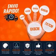 50 ou 100 Adesivos Personalizados em Vinil 3x3 4x4 5x5 6x6 7x7 Etc - Etiqueta Adesiva em Vinil