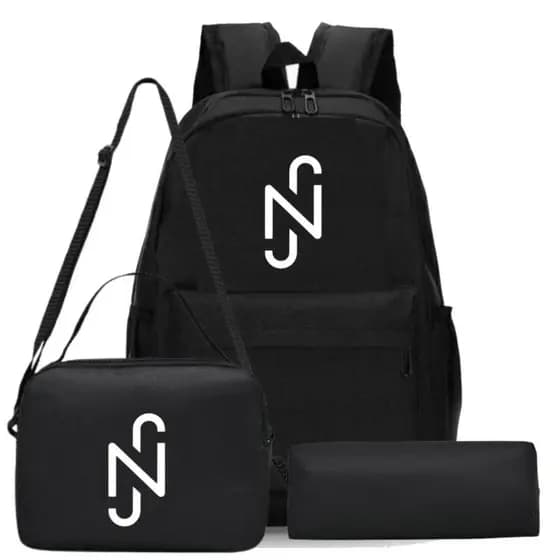 Kit Mochila Escolar NJ + Lancheira Térmica + Estojo Infantil Completo GB 01