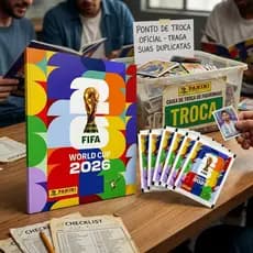 Kit Álbum Capa Dura +70 figurinhas (10 envelopes)  ***Copa do Mundo 2026***