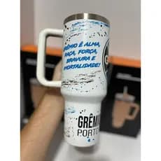 Copo Térmico Personalizado GREMIO  1.200ml - Branco