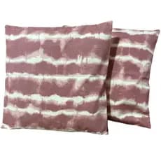 Kit 2 Capas De Almofada Decorativa Tie Dye Rosa 43x43