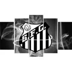 quadro decorativo Times do futebol brasileiro (5 peças) full hd em alta resolução e qualidade